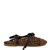 Ballerina SHADDY 251376 rafia - Brown/Maun
